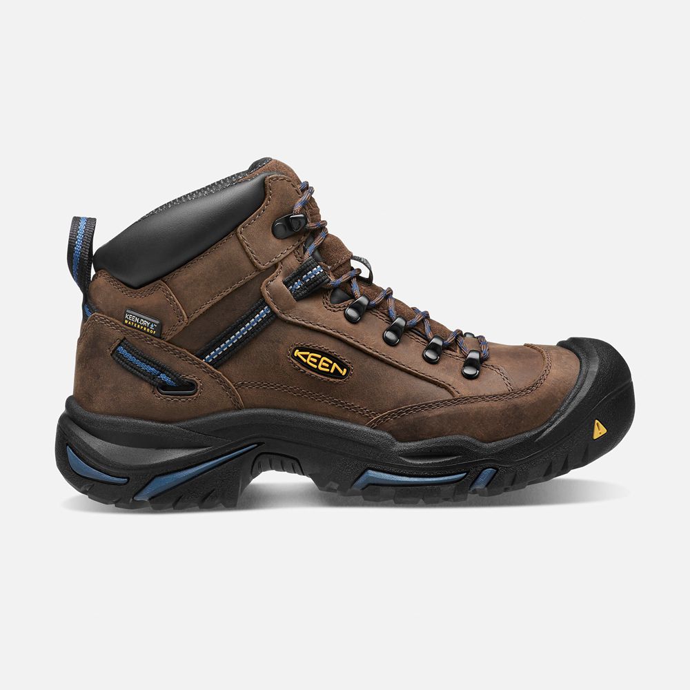 Cizme Keen Romania Barbati Maro Braddock Al Waterproof Mid (Steel Toe) 5486-LDBPA